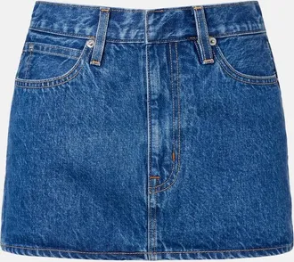 Slvrlake Denim Micro denim miniskirt