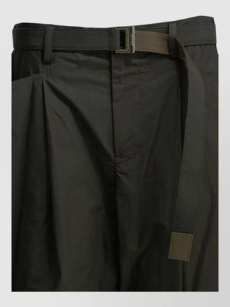 sacai cotton parachute tailored shorts
