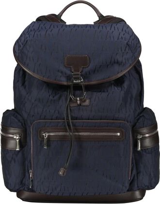 Moorer Technische rugzak van stof - Heren - Rugzakken - Blauw - ONE Size - Polyester - Tassen