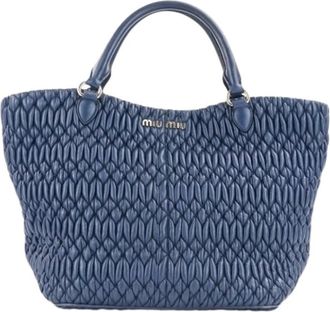 Miu Miu Bolso Tote Pre-owned - Pre-owned - Mujer - Azul - ONE SIZE