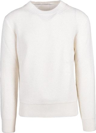 KANGRA Maglione Girocollo - Heren - Ronde hals truien - Beige - S - Wol - Truien & Vesten