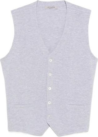 La Fileria V-neck Buttoned Knitwear