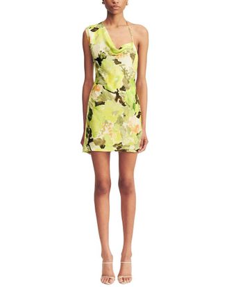 Shona Joy Midelton One Shoulder Draped Mini Dress