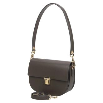 Estro & Luminara Shoulder Bags, female, Brown, Size: ONE SIZE Leather Shoulder Bag