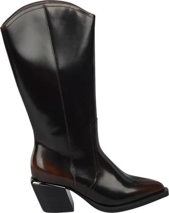 Alma En Pena Halfhoge laars met hak - Dames - Cowboylaarzen - Bruin - 41 EU - Schoenen