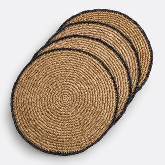 La Redoute Interieurs Set van 4 placemats in papier, Solia