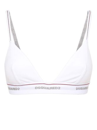 Dsquared2 Triangel bh met logo - Wit