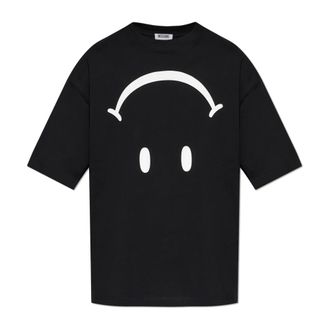 Moschino T-Shirts, male, Black, Size: 2XL X Smiley T-Shirt