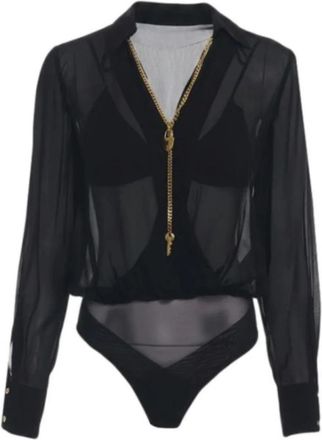 Elisabetta Franchi Body - Dames - Bodies - Zwart - XS - Tops