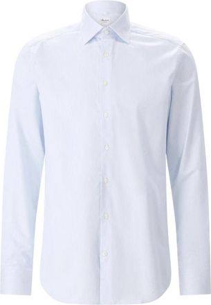 Stenstr&ouml;ms Slim-Fit Overhemd - Heren - Zakelijke Overhemden - Blauw - 2XL - Katoen - Overhemden