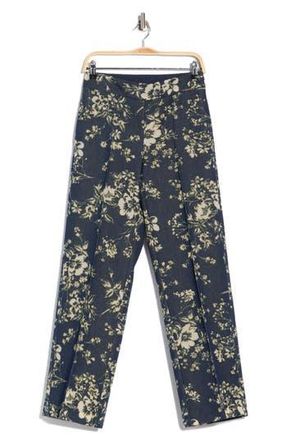 Elie Tahari The Gabby Denim Burnout Pants in Dark Denim at Nordstrom Rack, Size 14