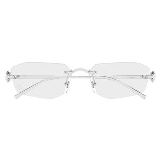 Cartier Ct0683O Optisch Montuur - unisex - Accessoires - Wit - Maat: 56 MM