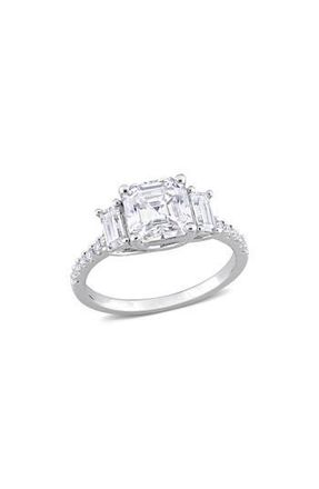 Delmar Octagon Cut & Asscher Cut Moissanite Ring in White at Nordstrom Rack, Size 7