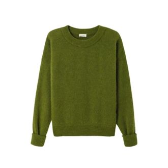 American Vintage American Vintage, Round-neck Knitwear, female, Green, Size: XS/S Vitow Sweater