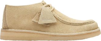 Clarks Heren Desert Nomad Su&egrave;de Schoenen (Beige)