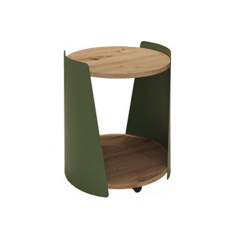 Vicco Mesa De Centro Lofta, Verde, 40 X 40 Cm, Vicco