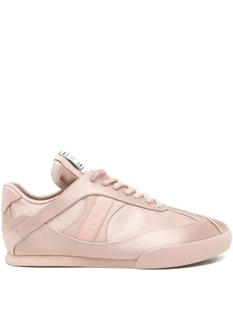Chlo&eacute; kick satin mid top trainers - Neutrals