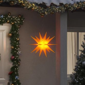 vidaXL L&aacute;mpara De Navidad Con Led Plegable Amarilla 43 Cm Vidaxl