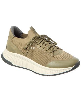 HUGO BOSS Titanium Evo Suede Running Sneaker
