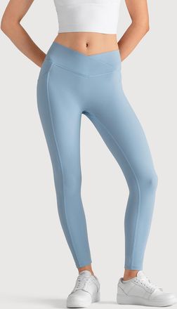 Bloch Ladies Apex Wrap Waist Legging, Celestial Blue