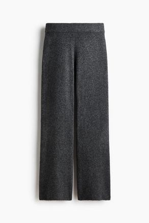 H&M Feinstrickhose - Dunkelgraumeliert