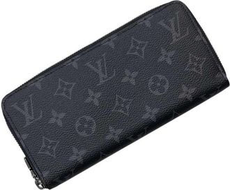 Louis Vuitton Black Monogram Eclipse Monogram Eclipse Long Wallet (Bi-Fold) (Pre-Owned)