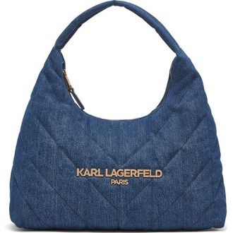 Karl Lagerfeld Voyage Hobo in Washed Denim at Nordstrom