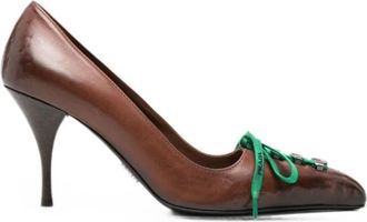 Prada With Heel Pump - Dames - Pumps - Bruin - 39 EU - Schoenen