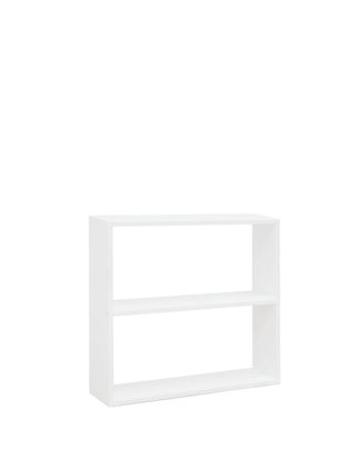 Deco Wood Estantería de madera maciza con 1 estantes blanco 80,2x73,1cm