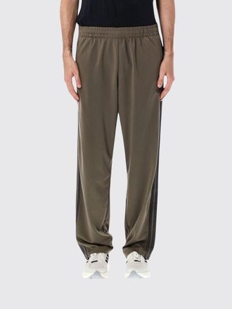 adidas Wide Leg Tech Fabric Track Trousers with Contrast Logo