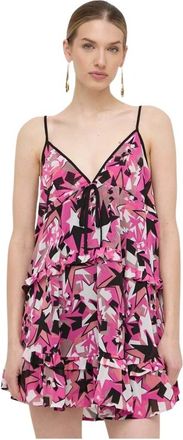 Silvian Heach Korte jurk met print - Dames - Korte kleedjes - Veelkleurig - M - Polyester - Kleedjes