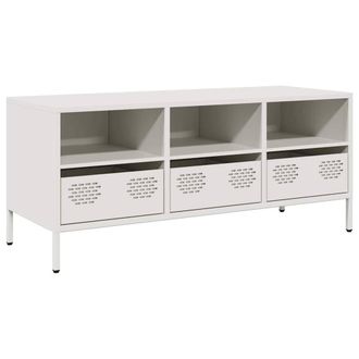 Berkfield Home TV Cabinet White 101.5x39x43.5 cm Cold-rolled Steel