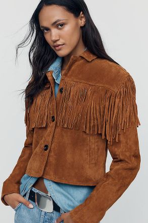 Blank NYC Smoked Paprika Suede Jacket