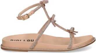 Bibi Lou Sandali piatti con strass - Toni neutri