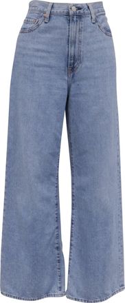 Levi's High-Rise Wide-Leg Jeans in Blue Cotton