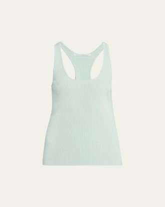 Maria McManus Skinny Ribbed Racer Tank Top