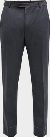 Brioni Men & apos;s Textured Wool Dress Pants