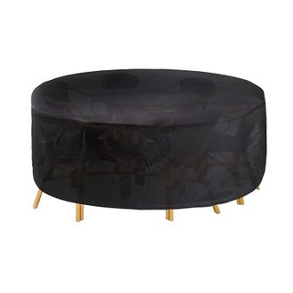 OEM Funda Redonda Para Muebles De Jard&iacute;n, Lona Impermeable Oxford 210d Para Muebles De Jard&iacute;n, Fundas Protectoras Para Mesas Redondas Y Muebles De Jard&iacute;n 