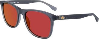 Lacoste L860Se Zonnebril - Heren - Zonnebrillen - Grijs - 56 MM - Accessoires