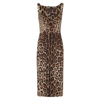 Dolce & Gabbana Dames, Jurken, Bruin, Maat: L