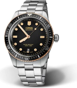 Oris 73377074354-0782018 - Divers Sixty-Five - Dames - Horloges - Grijs - ONE Size - Accessoires