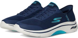 Skechers Go Walk Arch Fit 2.0 Valencia Hands Free Slip-Ins Womens Shoes Navy/Aqua : 7.5 B - Medium, Textile