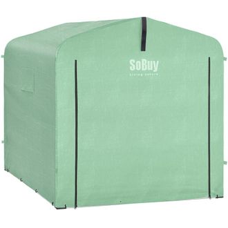 SoBuy Sobuy Abri De Jardin, Cabane De Jardin Exterieur Imperm&eacute;able, Abri Moto Avec Des Crochets, Garage Pour V&eacute;lo Et Outils, Abri V&eacute;lo, Rangement Et Stockag
