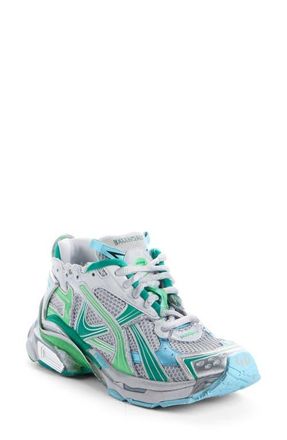Balenciaga Runner Sneaker in Grey/Green/Blue at Nordstrom, Size 10Us