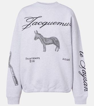Jacquemus Ane embroidered cotton sweatshirt