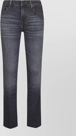 7 For All Mankind denim mid-rise bootcut jeans
