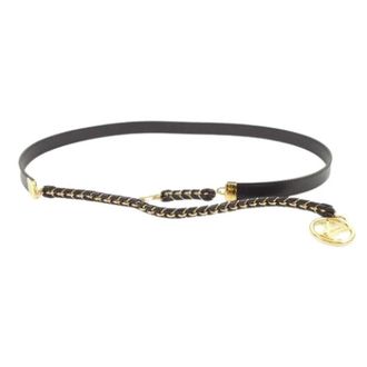 Louis Vuitton Pre-owned Chain belt - female - Louis Vuitton Vintage - Vintage Belts - Black - ONE SIZE - Pre-owned