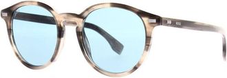 HUGO BOSS BOSS 1365/S S05/KU Grey Havana/Blue
