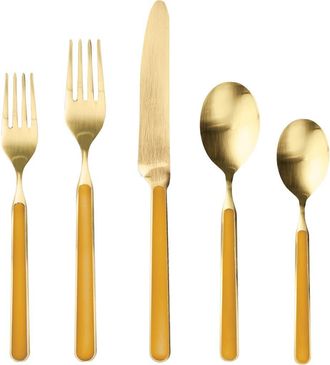 Mepra Fantasia Flatware Set - 20 Pieces in Mustard Yellow at Nordstrom