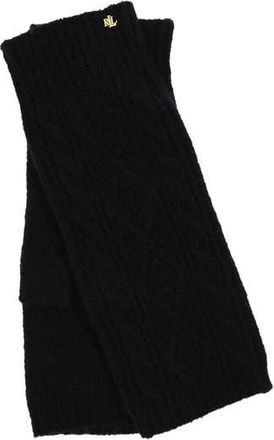 Lauren Ralph Lauren Mini Cable Fingerless Glove in Black at Nordstrom